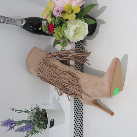 Kozaki Damskie H59 BEIGE 36-41 2