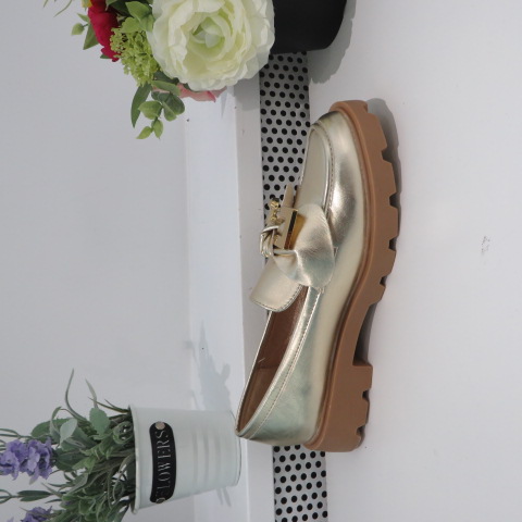 Półbuty Damskie 8025 GOLD 36-41 1
