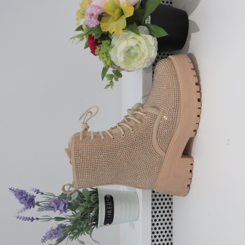 Botki Damskie 8655 BEIGE 36-41