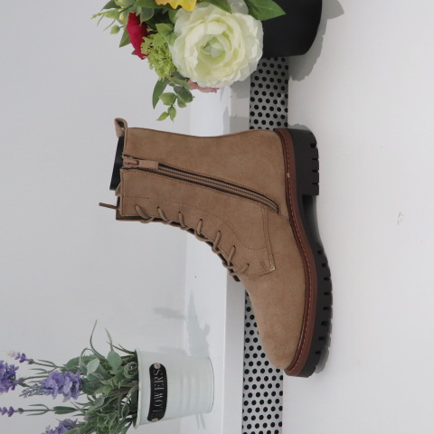 Botki Damskie 68207 KHAKI 36-41 1