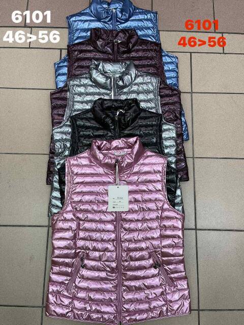 Cienka Kamizelka damskie 6101 1 kolor 46-56 1