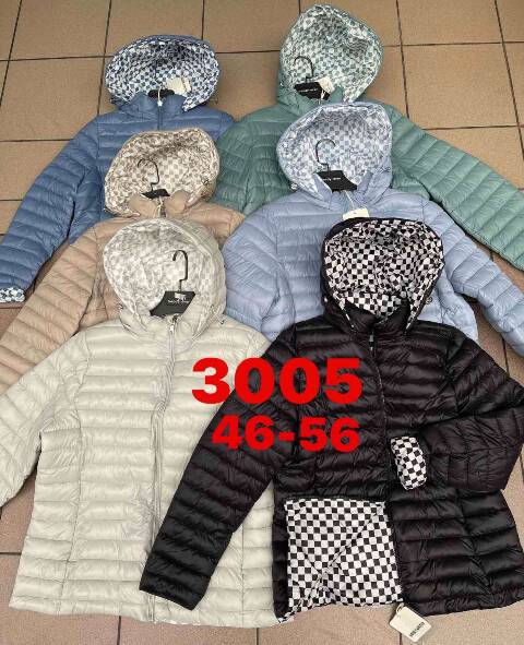 Cienka Kurtka damskie 3005 1 kolor 46-56 1