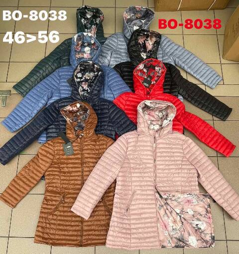 Cienka Kurtka damskie BO8038 1 kolor 46-56 1