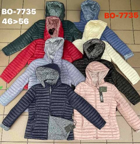 Cienka Kurtka damskie BO7735 1 kolor 46-56 1