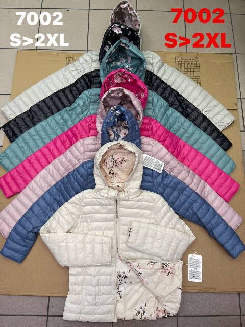 Cienka Kurtka damskie 7002 1 kolor S-2XL