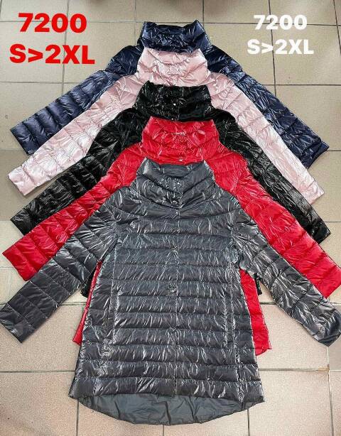 Cienka Kurtka damskie 7200 1 kolor S-2XL