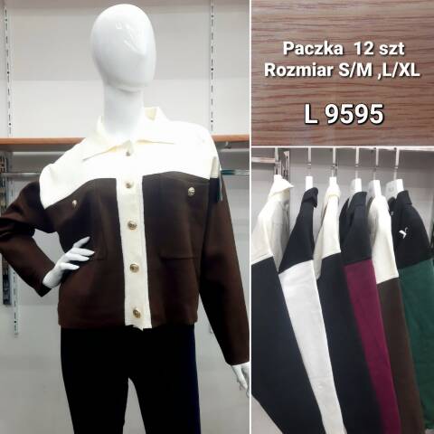 Kardigan damskie V9595 Mix kolor S/M-L/XL 1