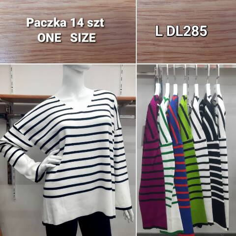 Sweter damskie DL285 Mix kolor Standard
