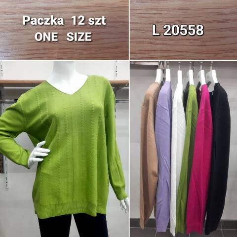 Sweter damskie L20558 Mix kolor Standard