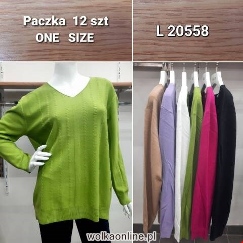 Sweter damskie L20558 Mix kolor Standard