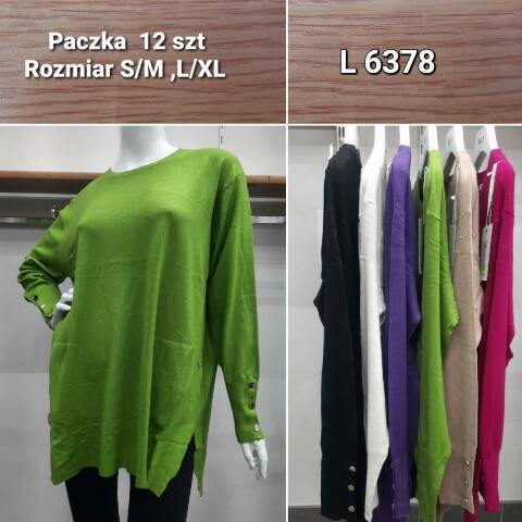 Sweter damskie L6378 Mix kolor S/M-L/XL 1