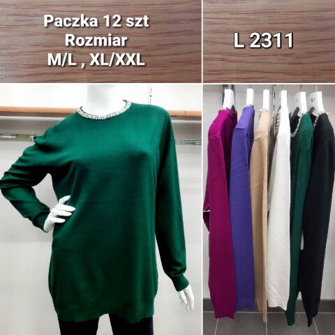 Sweter damskie L2311 Mix kolor M-2XL 1