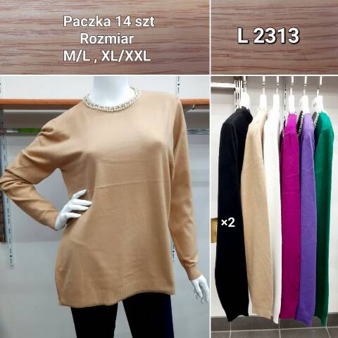 Sweter damskie L2313 Mix kolor M-2XL