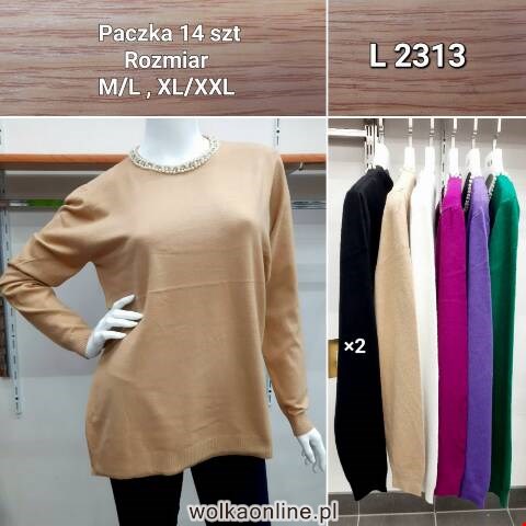 Sweter damskie L2313 Mix kolor M-2XL