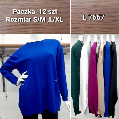 Sweter damskie L7667 Mix kolor S/M-L/XL