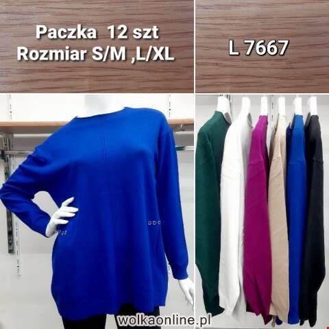 Sweter damskie L7667 Mix kolor S/M-L/XL