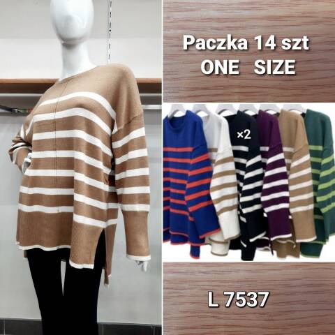 Sweter damskie L7537 Mix kolor Standard