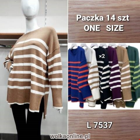 Sweter damskie L7537 Mix kolor Standard