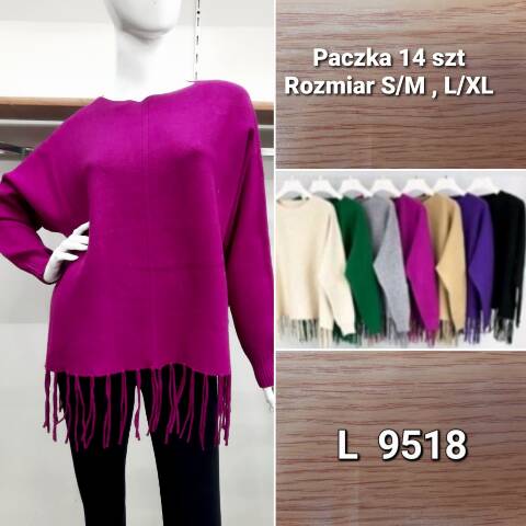 Sweter damskie L9518 Mix kolor S/M-L/XL