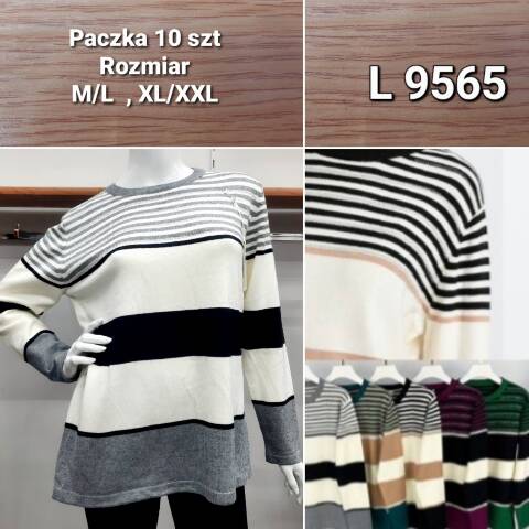 Sweter damskie L9565 Mix kolor M-2XL