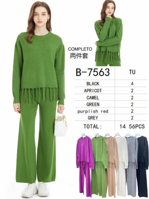 Komplet  damskie B-7563 Mix kolor Standard