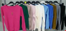 Sweter damskie 6370 Mix kolor Standard