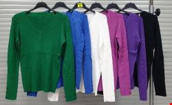 Sweter damskie 6371 Mix kolor Standard