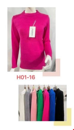 Sweter damskie H01-16 Mix kolor Standard