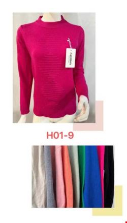 Sweter damskie H01-9 Mix kolor Standard