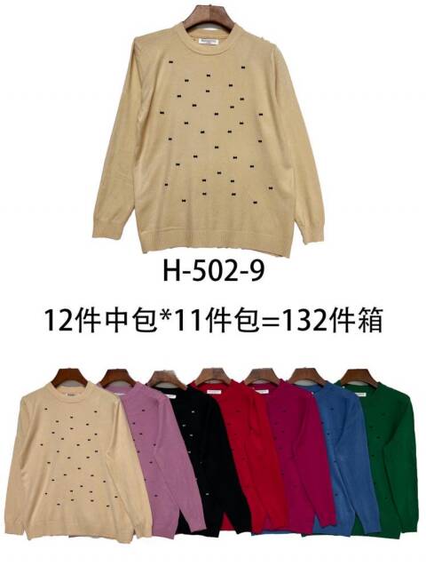 Sweter damskie H-502-9 Mix kolor Standard
