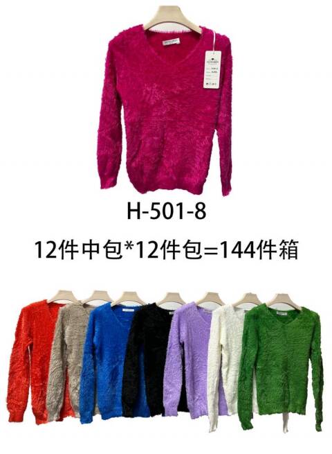 Sweter damskie H-501-8 Mix kolor Standard