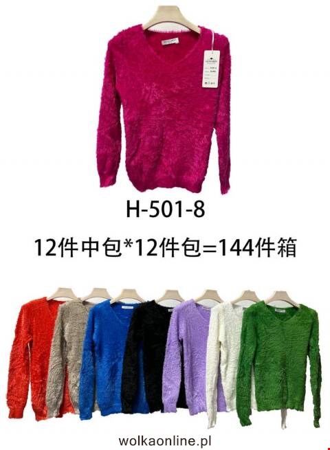 Sweter damskie H-501-8 Mix kolor Standard