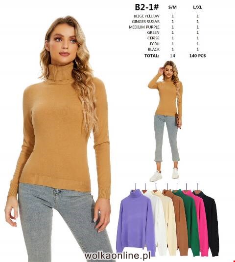 Sweter damskie B2-1 Mix kolor S/M-L/XL
