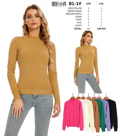 Sweter damskie B2-1 Mix kolor S/M-L/XL 1