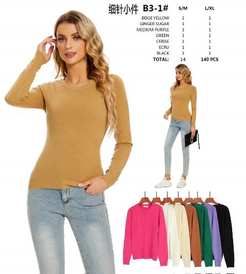 Sweter damskie B3-1 Mix kolor S/M-L/XL 1