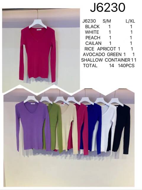 Sweter damskie J6230 Mix kolor S/M-L/XL 1