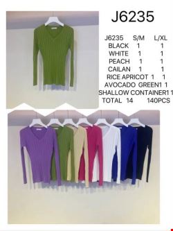 Sweter damskie J6235 Mix kolor S/M-L/XL