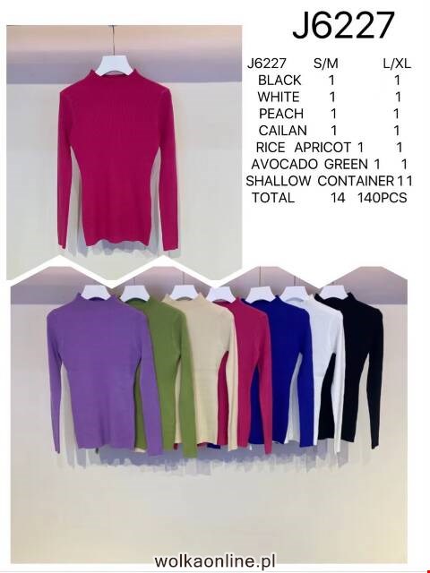 Sweter damskie J6227 Mix kolor S/M-L/XL