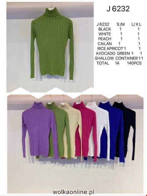 Sweter damskie J6232 Mix kolor S/M-L/XL