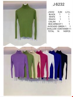 Sweter damskie J6232 Mix kolor S/M-L/XL