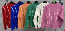 Sweter damskie 6433 Mix kolor Standard