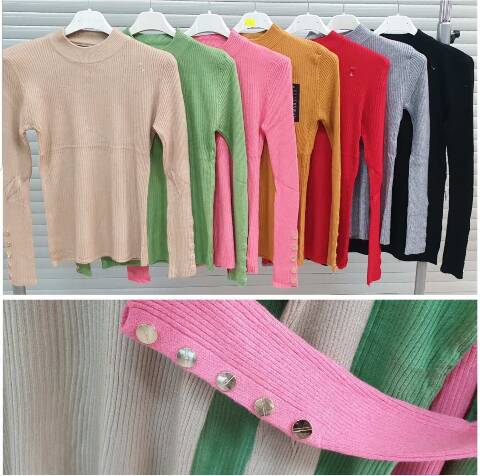 Sweter damskie 6448 Mix kolor Standard