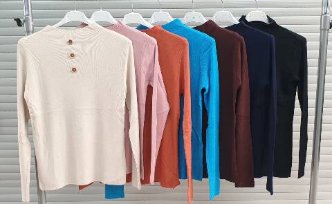 Sweter damskie 6449 Mix kolor Standard