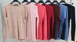 Sweter damskie 6452 Mix kolor Standard