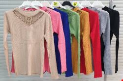 Sweter damskie 6455 Mix kolor Standard