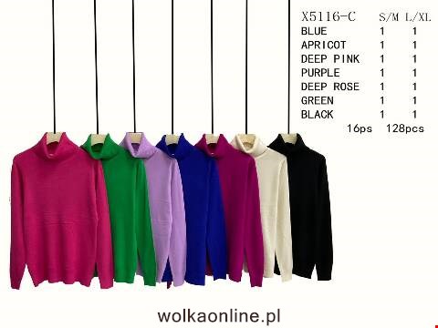 Sweter damskie X5161-C Mix kolor S/M-L/XL