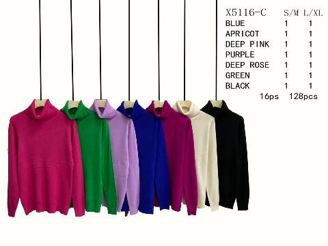 Sweter damskie X5161-C Mix kolor S/M-L/XL 1