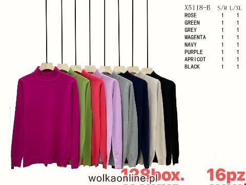 Sweter damskie X5118-B Mix kolor S/M-L/XL