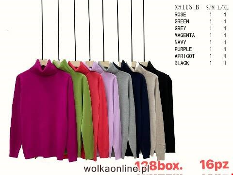Sweter damskie X5116-B Mix kolor S/M-L/XL