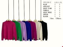Sweter damskie X5118-C Mix kolor S/M-L/XL